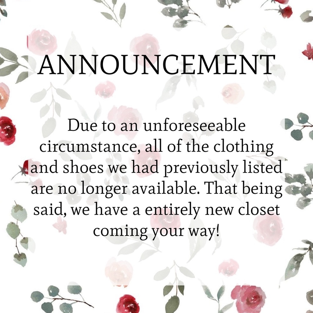 Important Announcement!